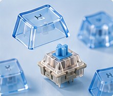 Keycap translúcido azul